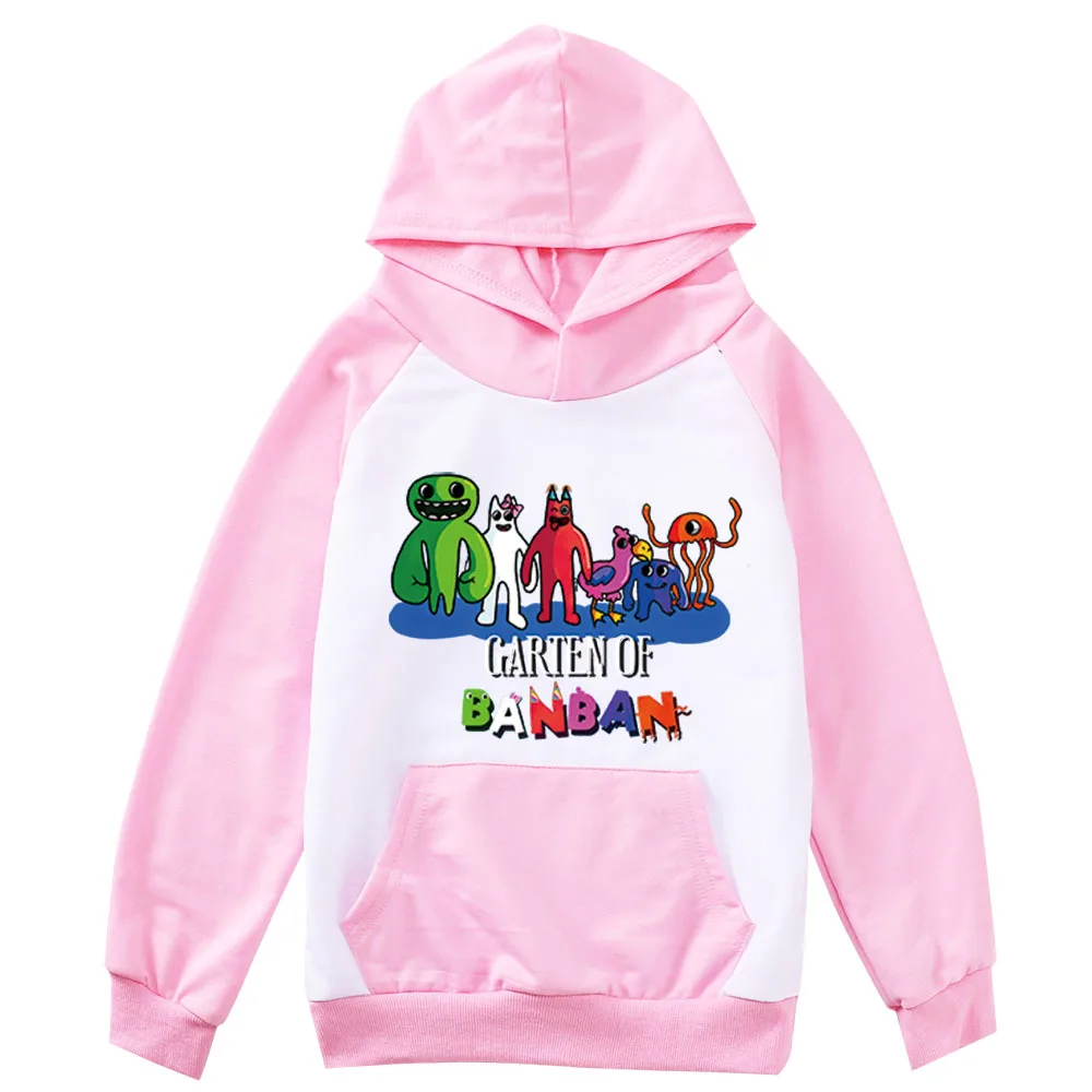 2 16Y Game Garden of Banban Hoodie Jumper Kids Pocket Hoodies Children Outerwear Toddler Girls Clothes 4 - Garten Of Banban Plush