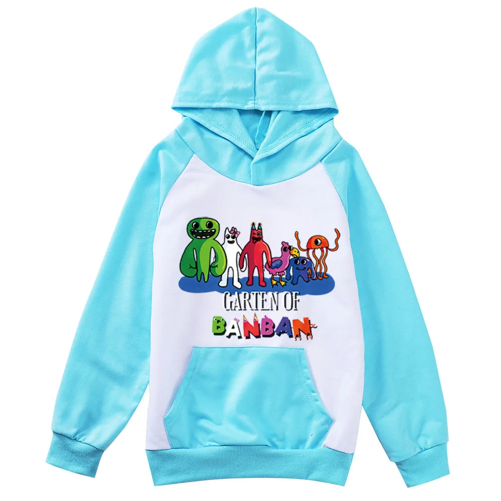 2 16Y Game Garden of Banban Hoodie Jumper Kids Pocket Hoodies Children Outerwear Toddler Girls Clothes - Garten Of Banban Plush