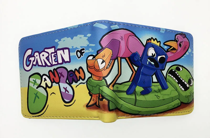 Banban Garden Peripheral PU Snap Wallet Coin Purse Anime Cartoon Half fold Short Wallet Bag Card 4 - Garten Of Banban Plush
