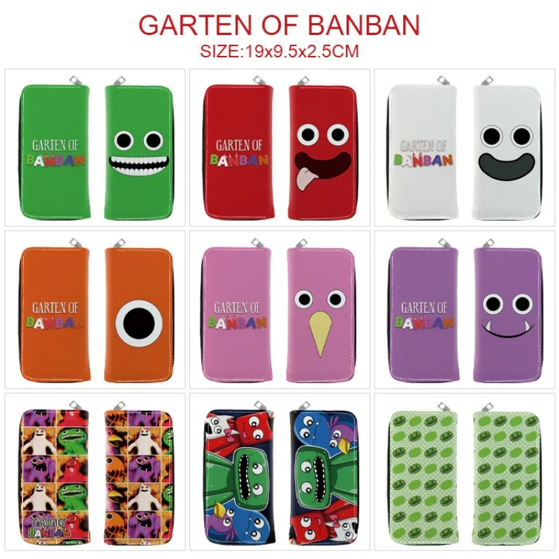 Banban Garden Surrounding Full color Zipper Wallet Wallet Clip Clip Cartoon Anime Long Wallet Clutch Bag 1 - Garten Of Banban Plush