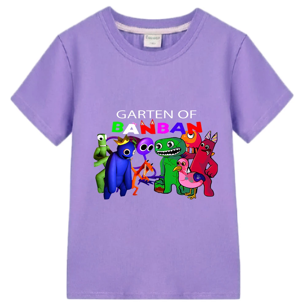 Boys girls T shirts Garden of Banban Graphic anime cartoon 100 cotton short sleeve t shirt 3 - Garten Of Banban Plush