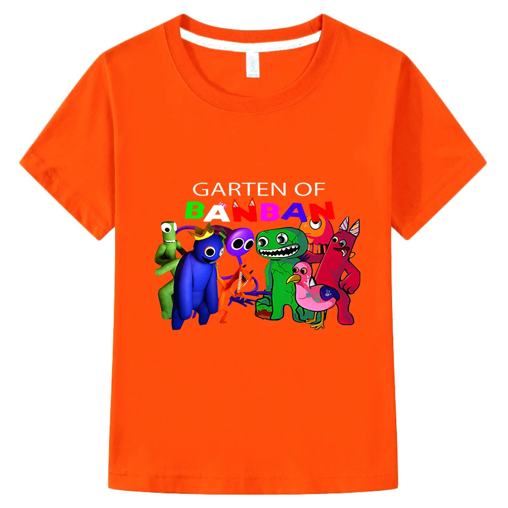 Boys girls T shirts Garden of Banban Graphic anime cartoon 100 cotton short sleeve t shirt 4 - Garten Of Banban Plush