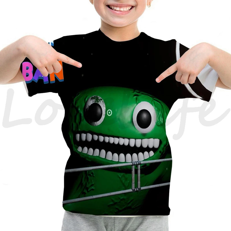 Cartoon T Shirt For Boys Girls Tshirt Cute Child T shirt Kids Clothes Boys Game Garten 4 - Garten Of Banban Plush