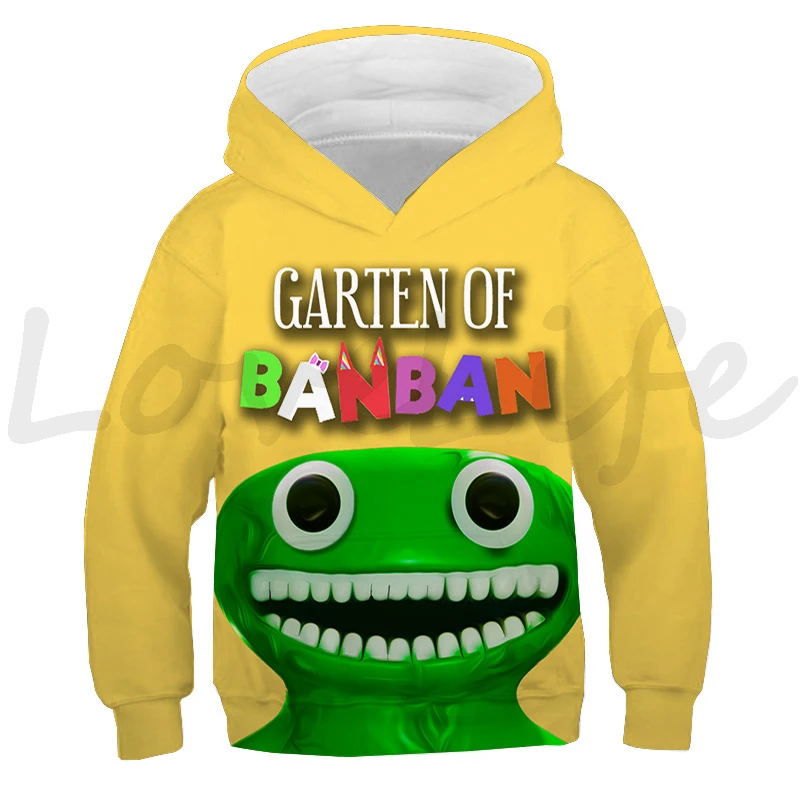 Children Garten Of BanBan Hoodie Boys Girls Sweatshirts Tops Kids Cartoon Pullover Harajuku Hoody Autumn Outwear 4 - Garten Of Banban Plush