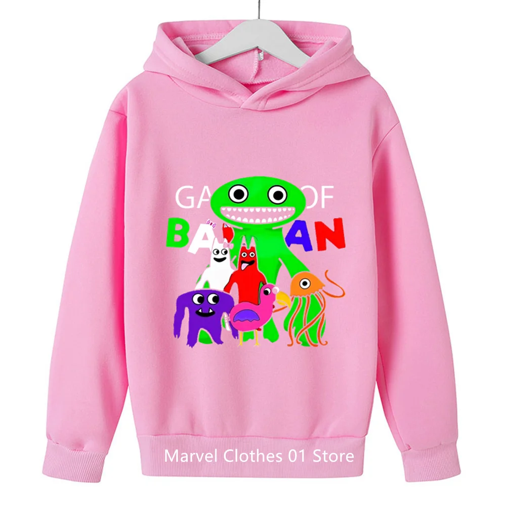 Game Garden of Banban Hoodie Kids Hooded Coats Baby Girls Clothes Teenager Boys Full Sleeve Sweater 1 - Garten Of Banban Plush