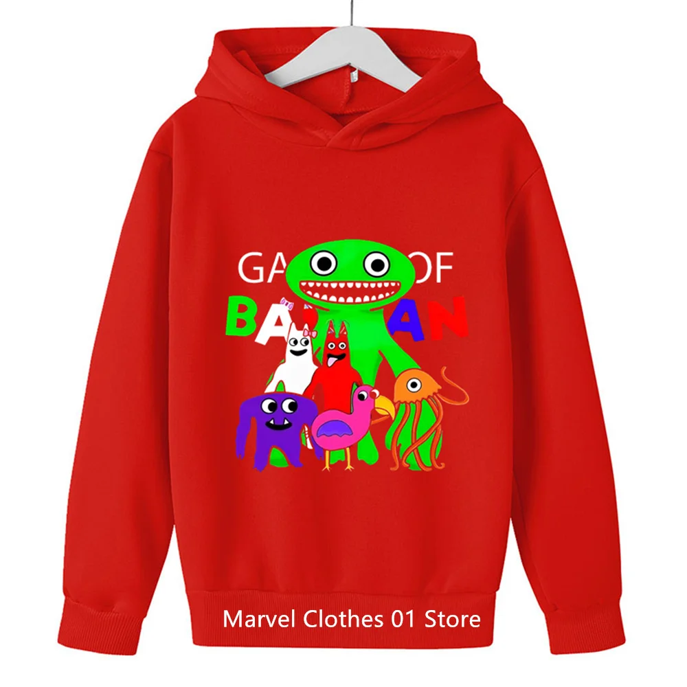 Game Garden of Banban Hoodie Kids Hooded Coats Baby Girls Clothes Teenager Boys Full Sleeve Sweater 2 - Garten Of Banban Plush