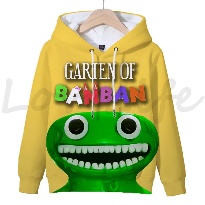 Garten Of BanBan Hoodies Kids Clothes Pullover Banban Garden Children Hoody Sweatshirt Boys Girls Hoodie Streetwear 3 - Garten Of Banban Plush
