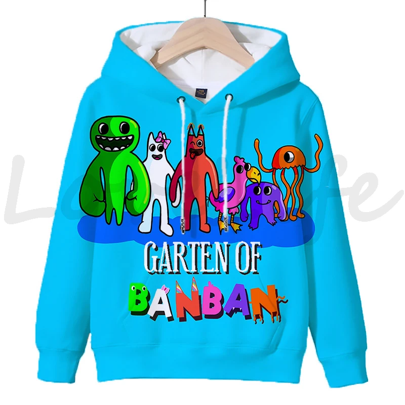 Garten Of BanBan Hoodies Kids Clothes Pullover Banban Garden Children Hoody Sweatshirt Boys Girls Hoodie Streetwear - Garten Of Banban Plush