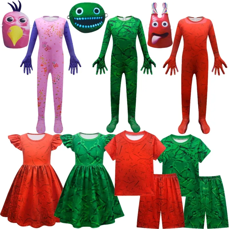 Garten Of Banban Cosplay Costume Kid Green Jumbo Josh Monster Horror Game Halloween Jumpsuit Canival Birthday - Garten Of Banban Plush