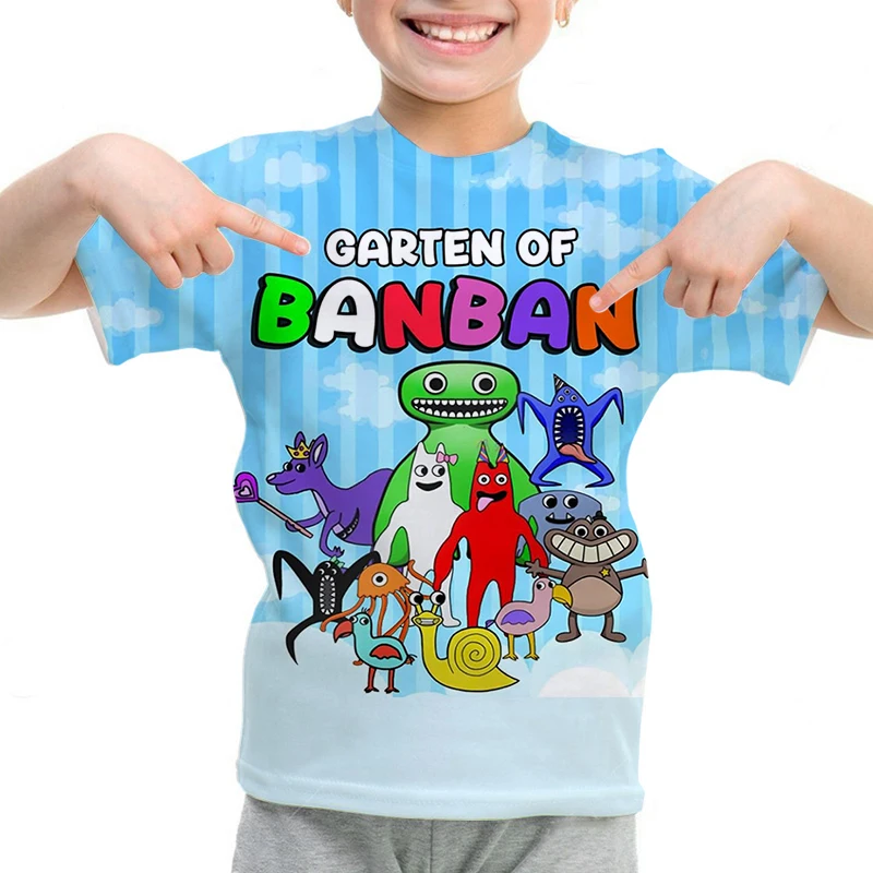Garten Of Banban T shirt for Kids Boys Girl 3D Print Cartoon T Shirt Summer Tshirt 2 - Garten Of Banban Plush