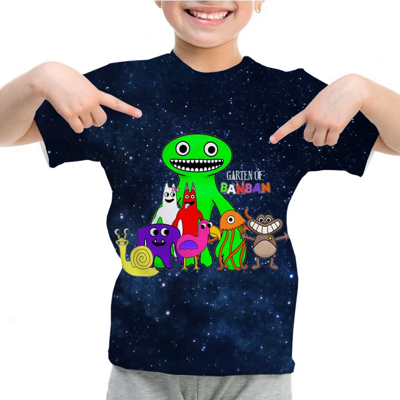 Garten Of Banban T shirt for Kids Boys Girl 3D Print Cartoon T Shirt Summer Tshirt 3 - Garten Of Banban Plush