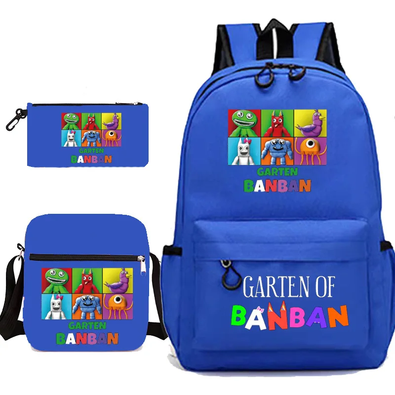 Garten of Banban Class Garden Game Student Schoolbag One shoulder Pencil Bag 3PC Set Children s 3 - Garten Of Banban Plush