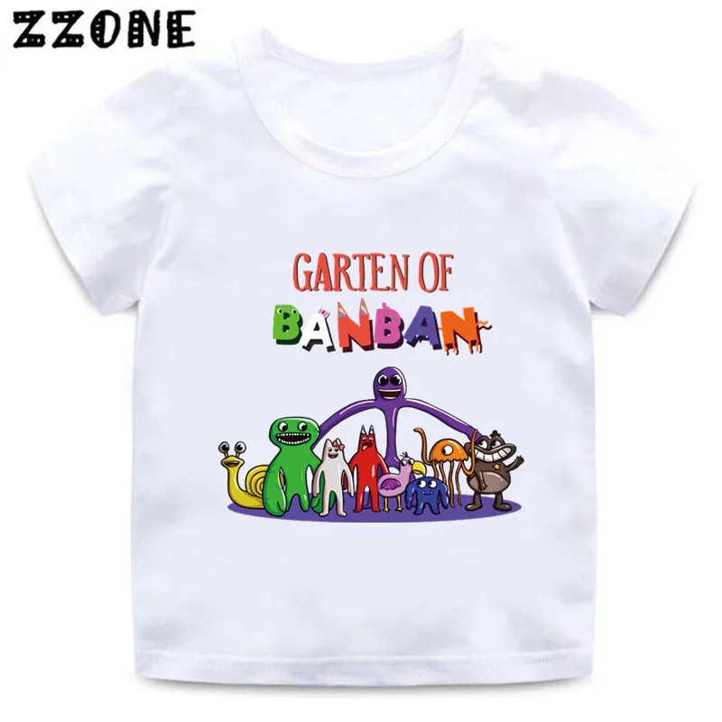 Hot Game Garten of Banban Print Cartoon Kids T Shirts Cute Funny Girls Clothes Baby Boys 1 - Garten Of Banban Plush