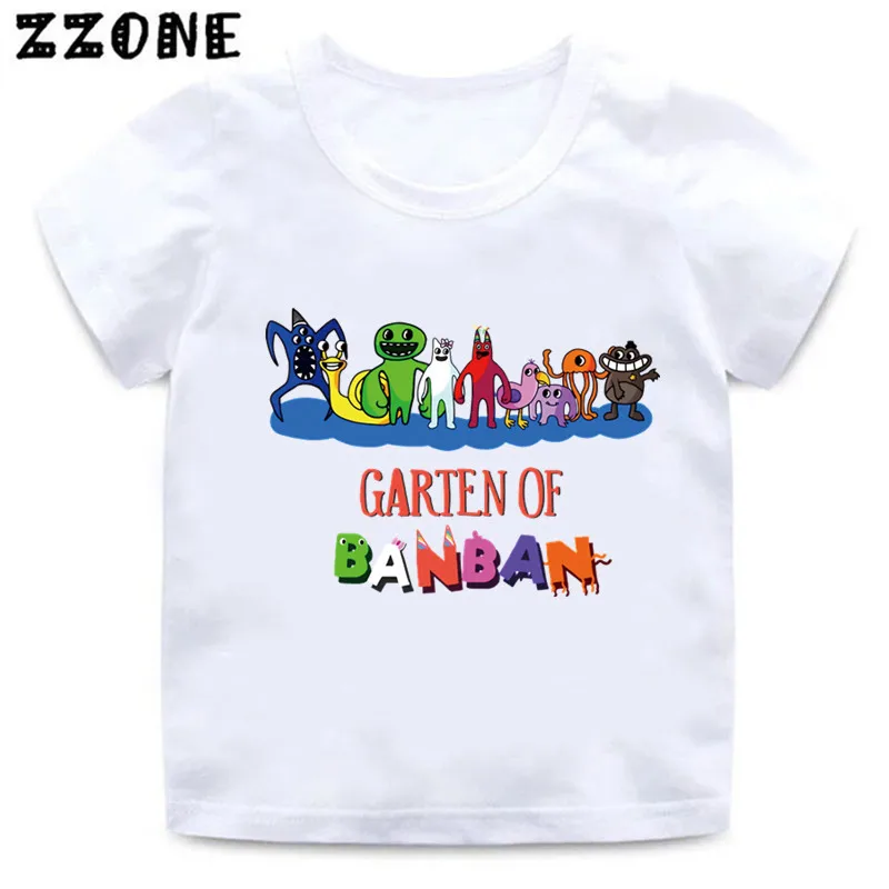 Hot Game Garten of Banban Print Cartoon Kids T Shirts Cute Funny Girls Clothes Baby Boys 2 - Garten Of Banban Plush