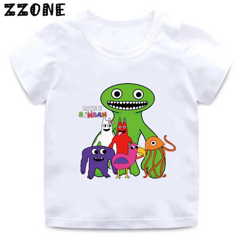 Hot Game Garten of Banban Print Cartoon Kids T Shirts Cute Funny Girls Clothes Baby Boys - Garten Of Banban Plush