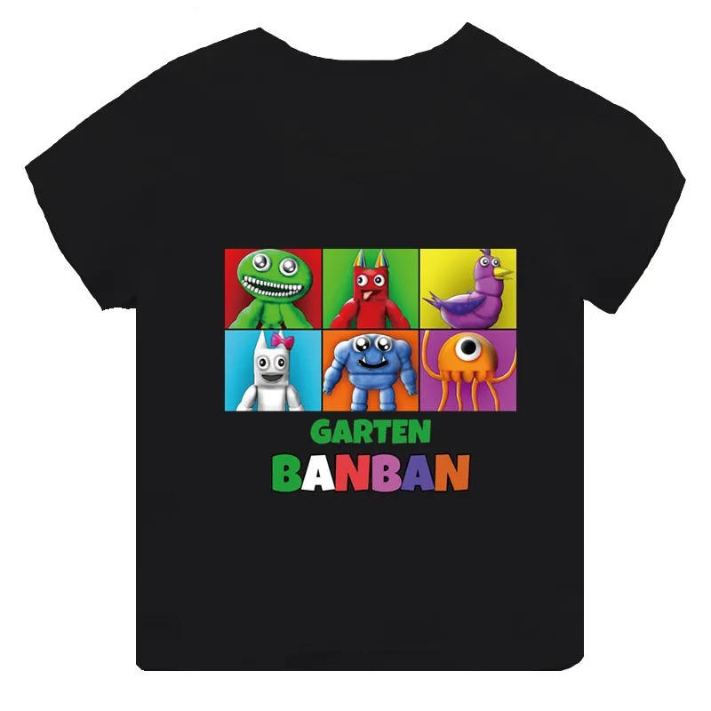Hot Game Garten of Banban Print Cotton T Shirts Cartoon Kids T shirt Girls Clothes Baby - Garten Of Banban Plush