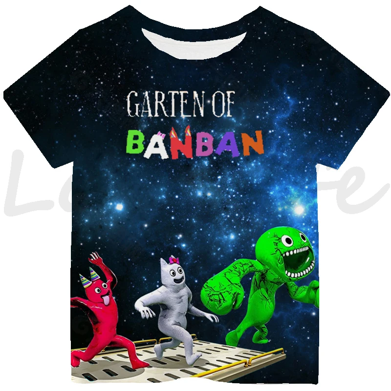 Kids Garten Of Banban Game T Shirt Banban Garden Tshirt Cartoon O Neck Tee Tops Anime 2 - Garten Of Banban Plush