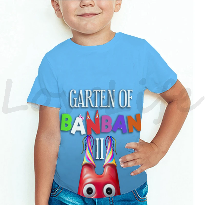 Kids Garten Of Banban T shirt Boys Girls T shirt Cartoon Anime T Shirts Harajuku Tops 5 - Garten Of Banban Plush