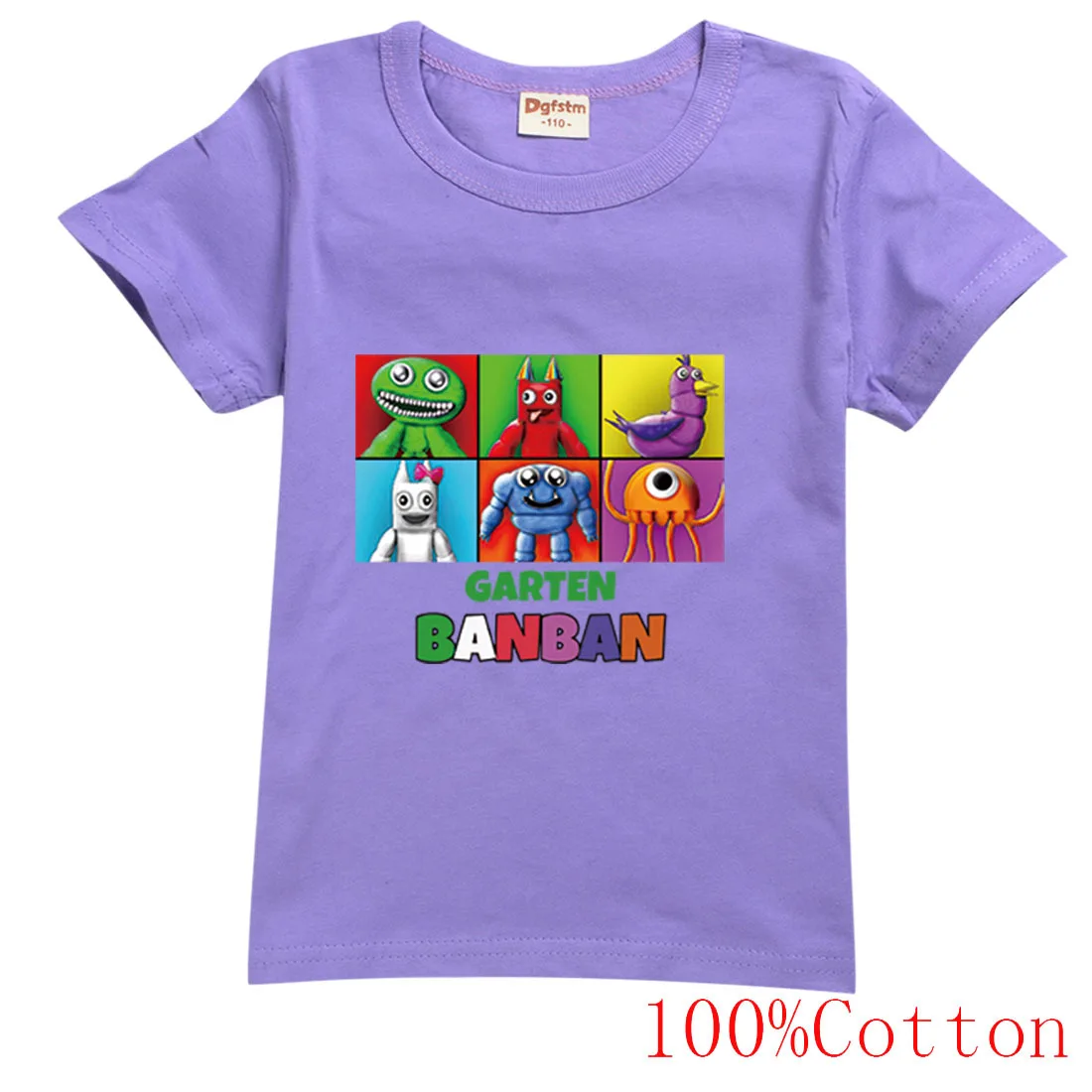 Summer Game Garden of banban T Shirt Kids 100 Cotton Clothes Boys T shirts Toddler Girls 4 - Garten Of Banban Plush